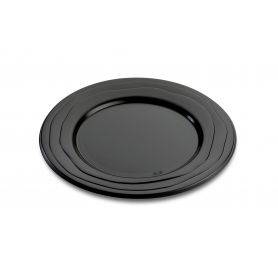Assiette réutilisable noire - Assiette lavable noire - Vaisselle micro-ondables - Assiette écologique et recyclable