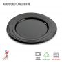 Assiette réutilisable noire