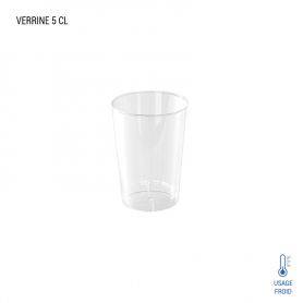 Verrine ronde haute en plastique réutilisable x10