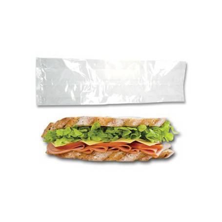 Sac Sandwich polypro transparent - emballage snack