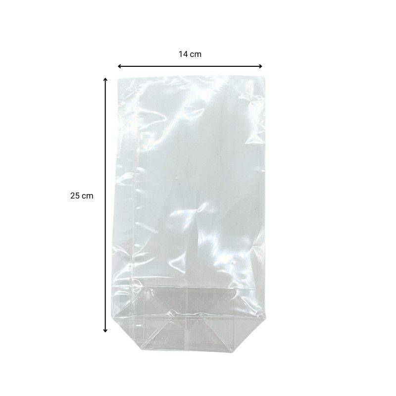 SACHET CONFISERIE POLYPRO PLAT 100X200 MM TRANSPARENT 37 MICRONS