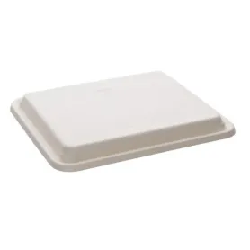 Plateau repas bagasse 5 compartiments + couvercle
