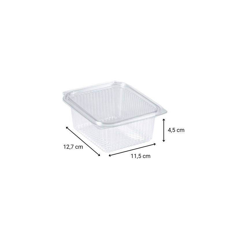 Boîte hermétique rectangle 370ml en verre CRISTAL