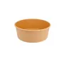 Boîte salade ronde kraft brun-2720
