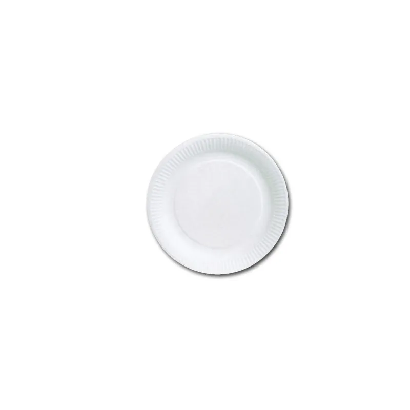 Assiette ronde carton blanc