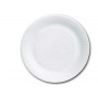 Assiette ronde carton blanc