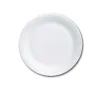 Assiettes rondes carton blanc - Assiette jetable en carton - Vaisselle Jetable Carton-273