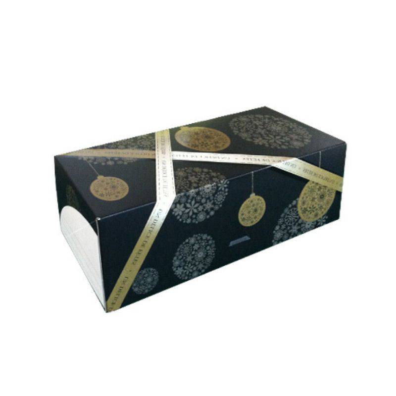 Grossiste boîte à bûche de noël de 30 cm avec décoration |Tradaka