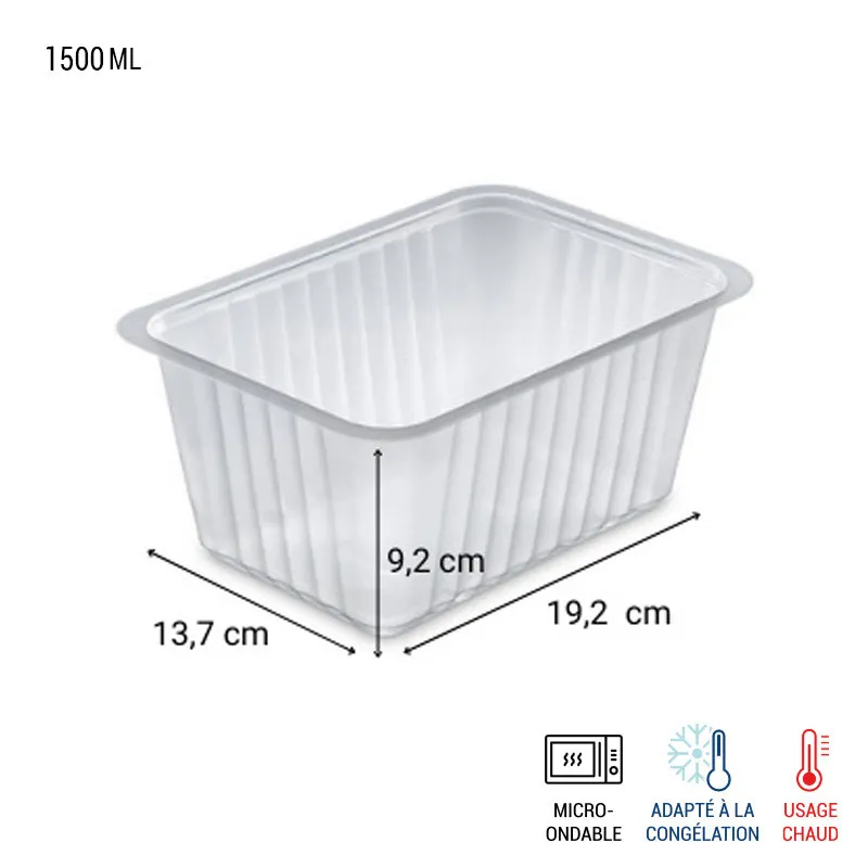 Barquette thermoscellable transparente