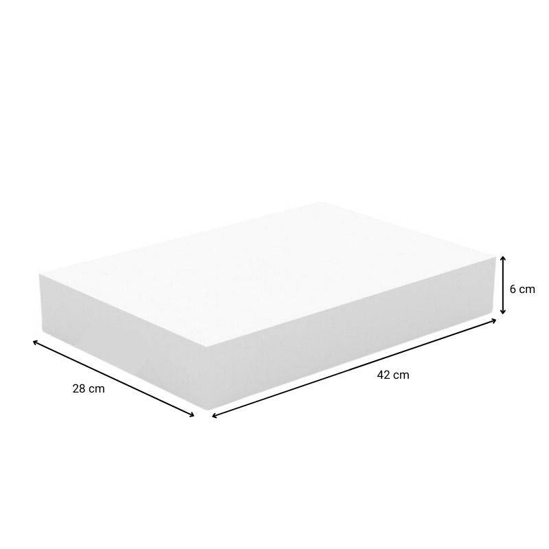 Boite Blanche en Carton pour Plateau Traiteur - 430 x 290 x 60 mm