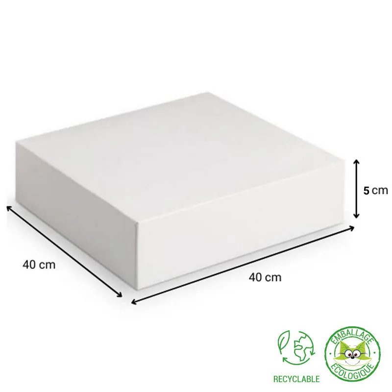 Boîte pâtissière blanche