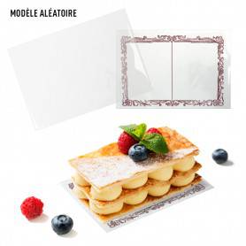 Plat à Gâteau Or, 100 Pièces Supports à Gâteau Rectangulaire en Carton  Plaque de Carton de Gâteau de Mousse de Petit Gâteau pour des Tartes Salées  ou des Petits Fours, 9x5cm 