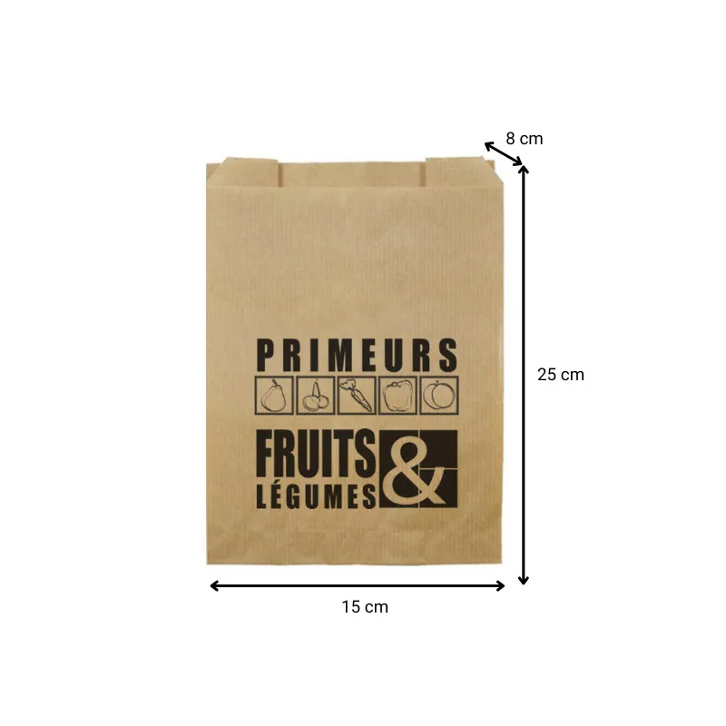 Sac papier fruits et légumes