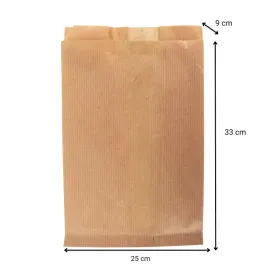 Sac croissant  kraft brun