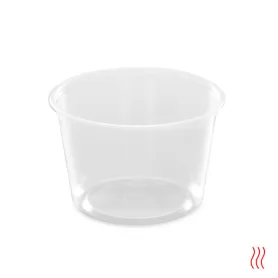 Pot rond transparent ou translucide