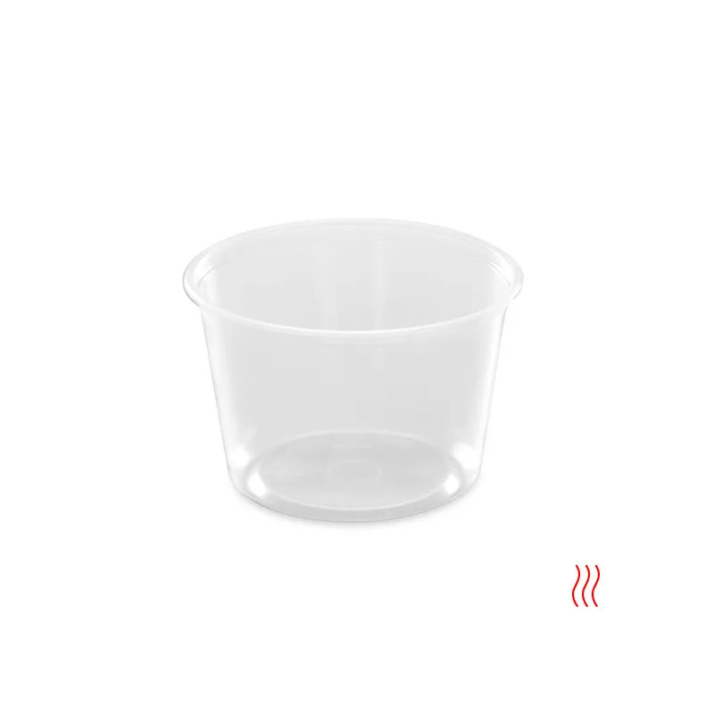 Pot rond transparent ou translucide