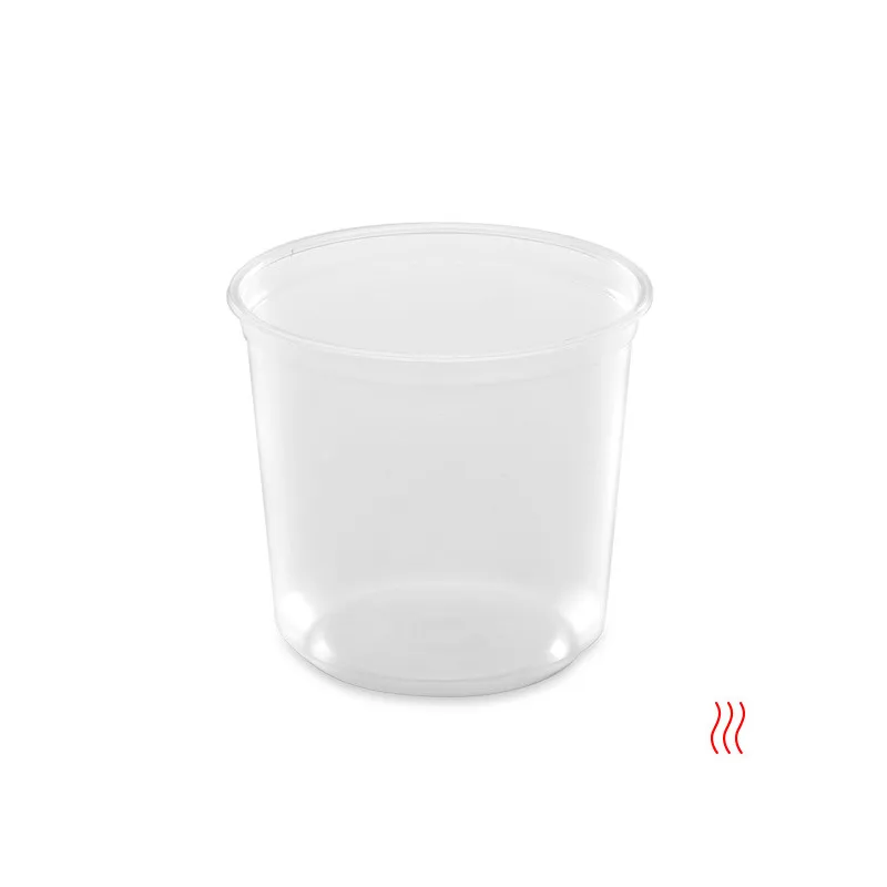 Pot rond transparent ou translucide