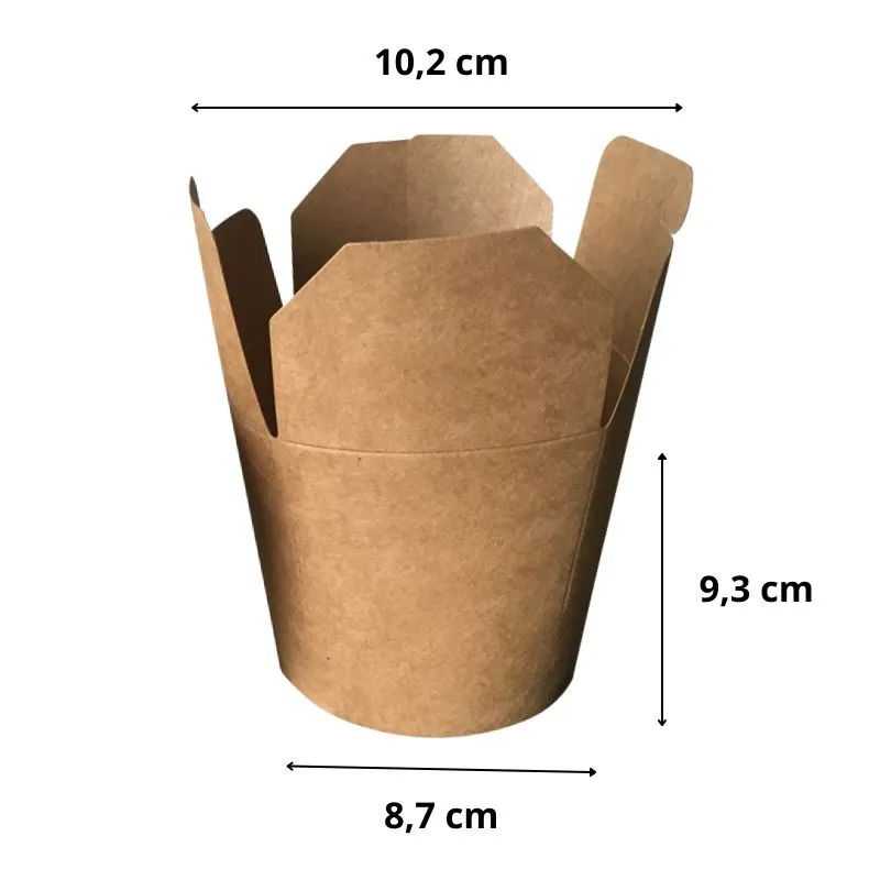 Boîte à pâtes kraft brun