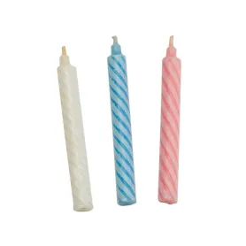 Bougies d'anniversaire + bobèches