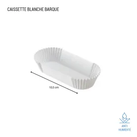 Caissette plissée blanche