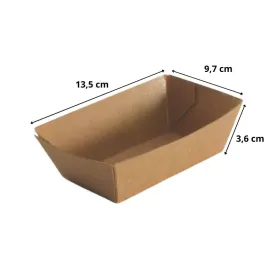 Barquettes kraft brun