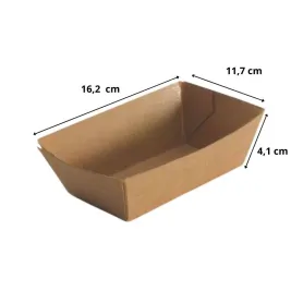 Barquettes kraft brun