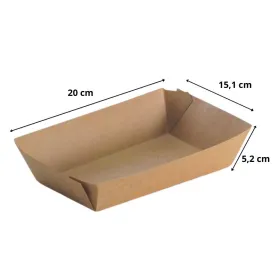 Barquettes kraft brun