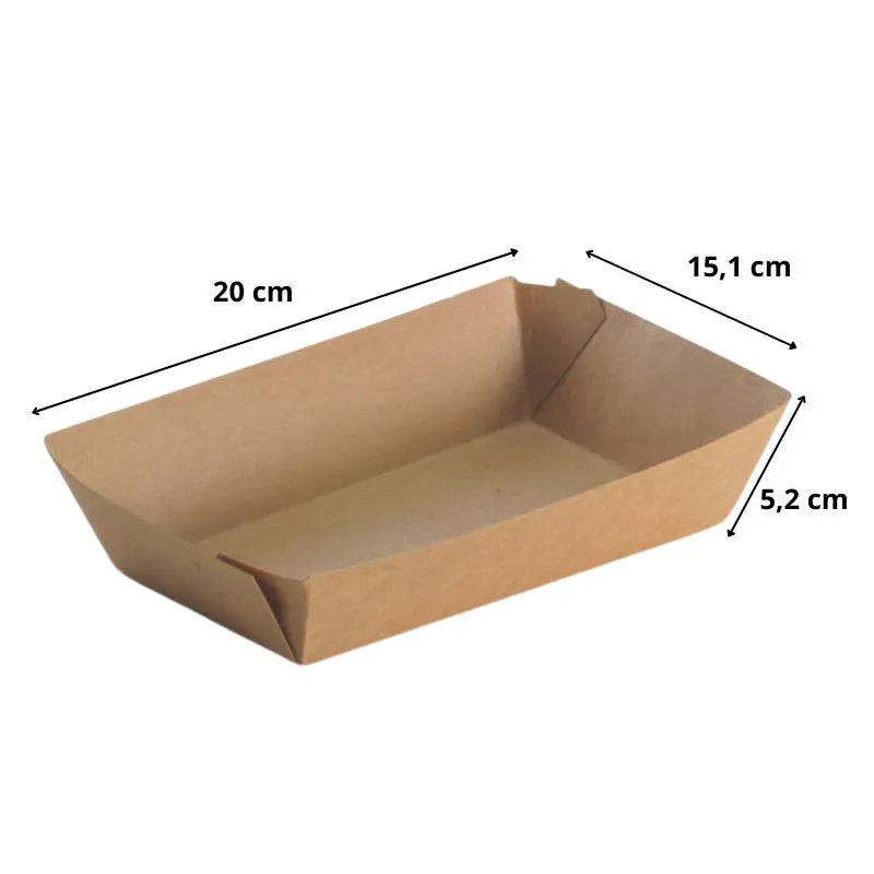 Barquettes kraft brun