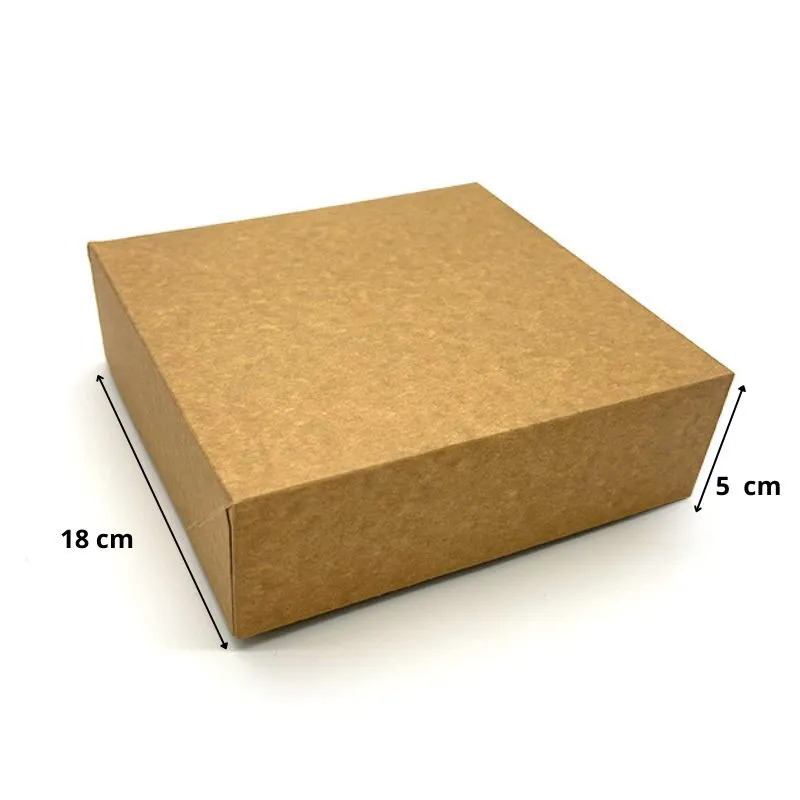 Boîte pâtissière kraft brun