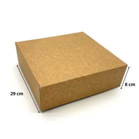 Boîte pâtissière kraft brun