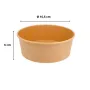 Boîte salade ronde kraft brun-3709