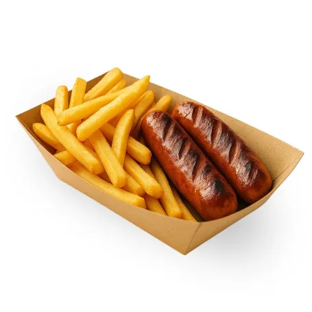 Barquettes kraft brun