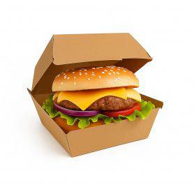 Boîte hamburger et sandwich kraft