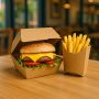 Boîte hamburger et sandwich kraft