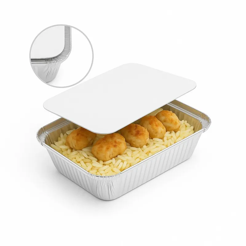 Barquette aluminium fermable