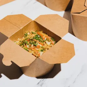 Boîte à pâtes kraft brun