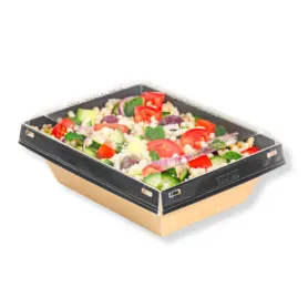 Barquette Luxifood® carton + couvercle transparent