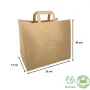 Sac cabas kraft brun poignées plates-3775