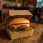 Boîte hamburger et sandwich kraft-3802