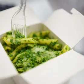 Boîte à pâtes kraft blanc