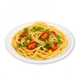 Assiette ronde carton blanc