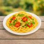 Assiette ronde carton blanc-3834