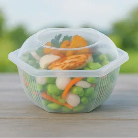 Barquette charnière micro-ondable