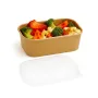Barquette rectangulaire micro-ondable kraft brun-3871