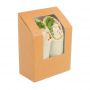 Boîte à wraps / tortillas kraft avec fenêtre-3878