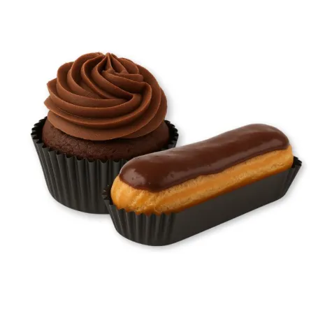 Caissette plissée noire