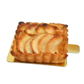 Languette or/noir carrée