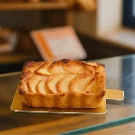 Languette or/noir carrée