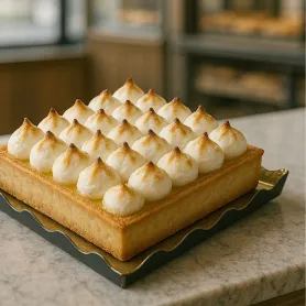 Carré ondine or/noir