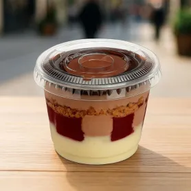 Coupe dessert + couvercle plat ou dôme + insert